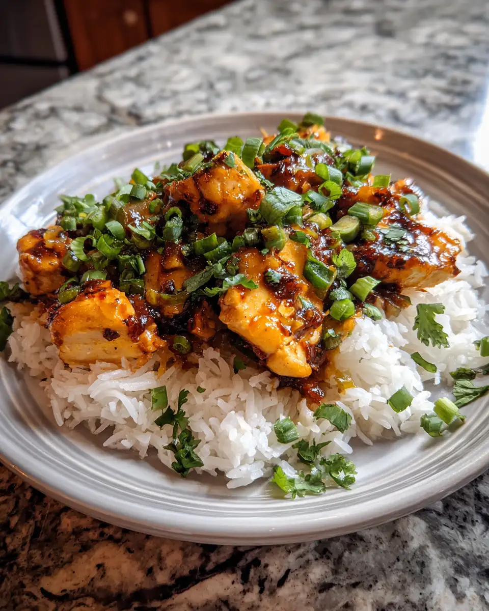 Final dish - Spice Meets Sweet: Discover the Irresistible Jalapeño Peach Chicken