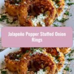Crispy Meets Spicy: Jalapeño Popper Stuffed Onion Rings Delight