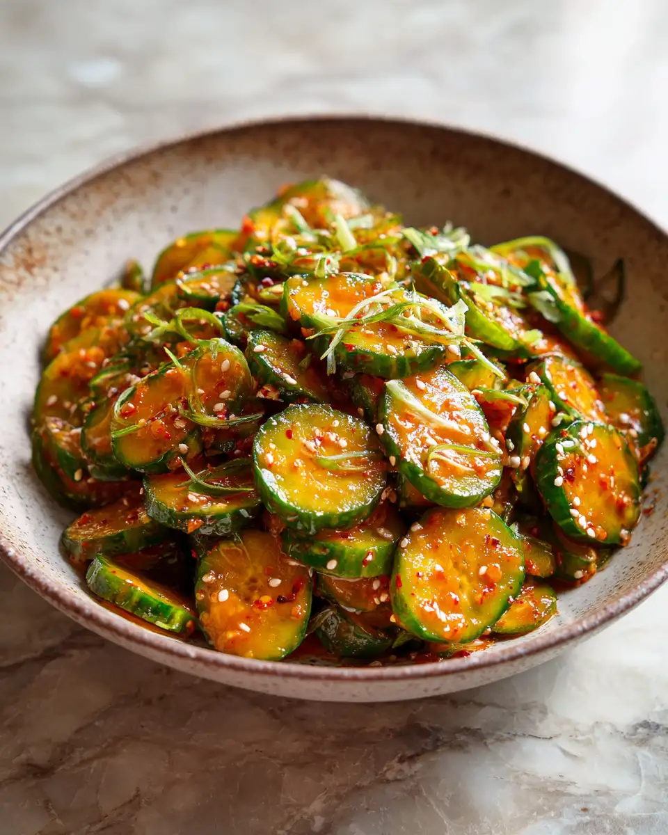 Crisp and Refreshing: Dive into the Vibrant Flavors of Korean Cucumber Salad 6 Final dish - Crisp and Refreshing: Dive into the Vibrant Flavors of Korean Cucumber Salad