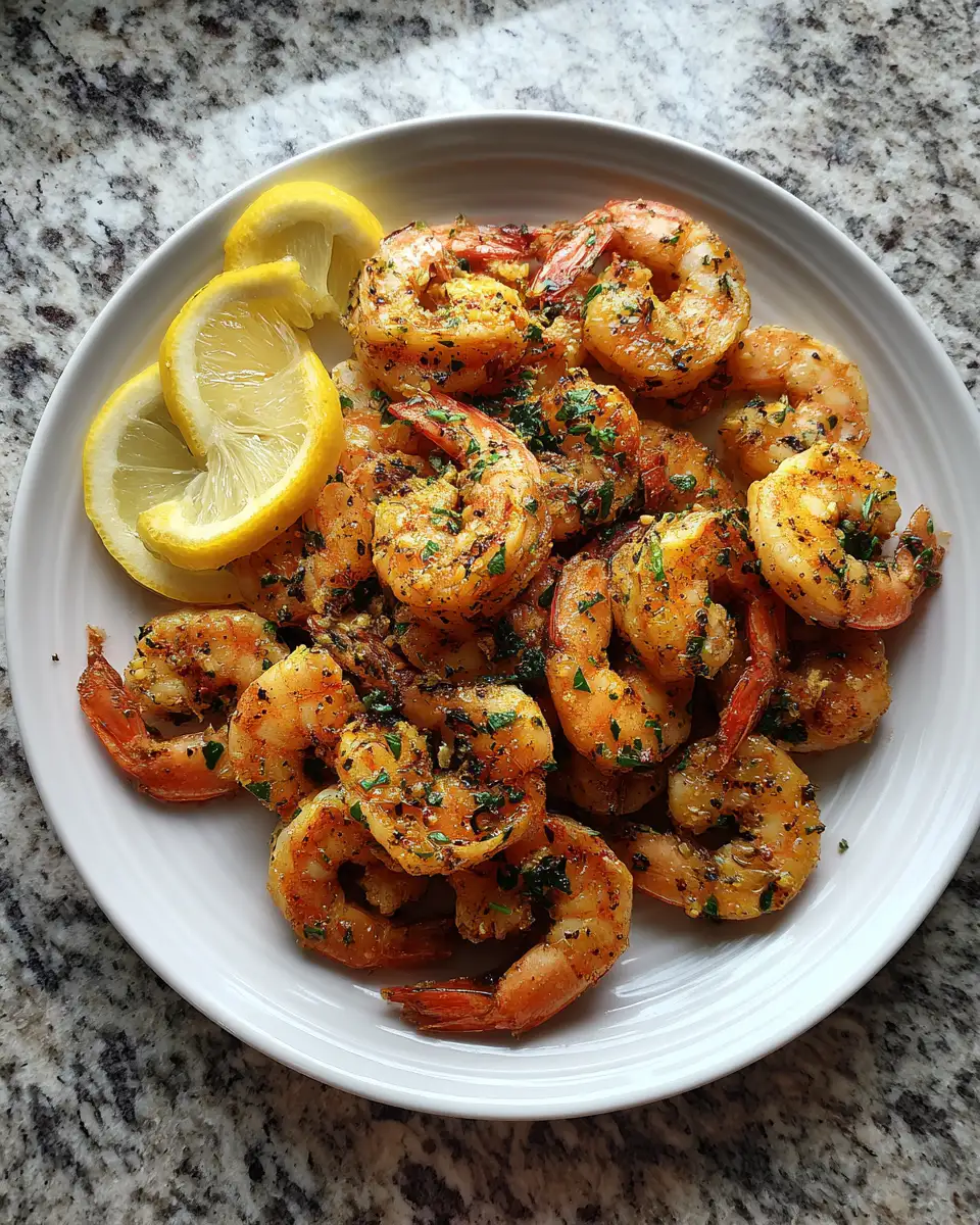 Final dish - Zesty Lemon Garlic Shrimp: A Flavor Explosion on Your Plate