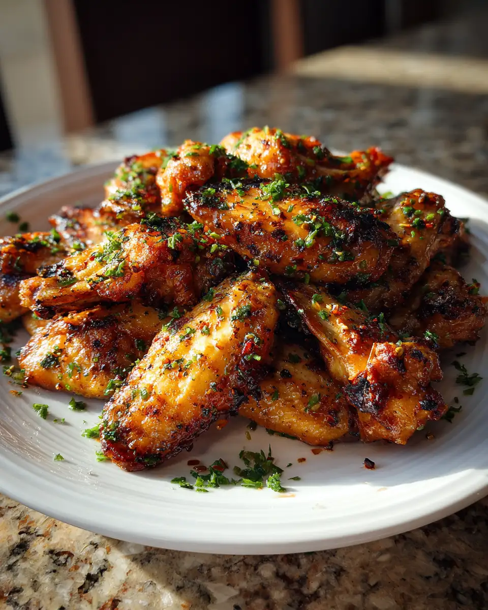 Final dish - Zesty Lemon Pepper Garlic Wings That Will Make Your Taste Buds Dance