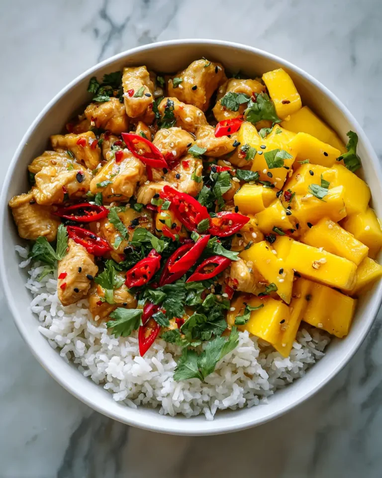 Tropical Delight: Mango Chicken Rice Bowls Bursting with Flavor - Featured Image