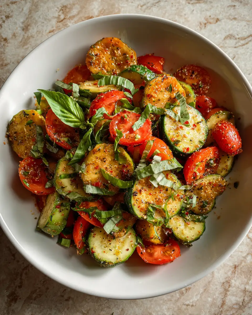 Zesty & Fresh: Dive into the Ultimate Marinated Cucumber Tomato Salad 6 Final dish - Zesty & Fresh: Dive into the Ultimate Marinated Cucumber Tomato Salad
