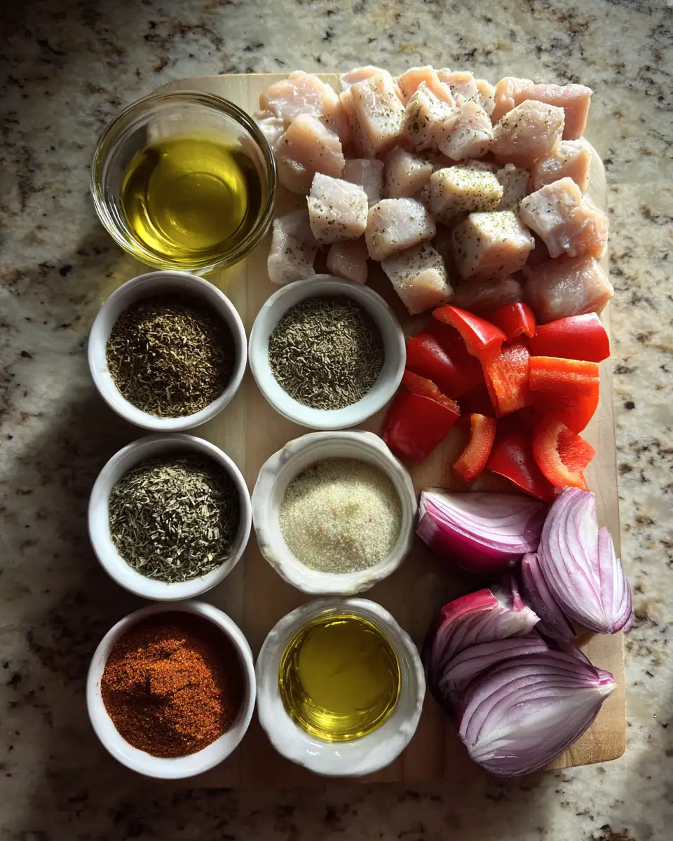 Sizzling Mediterranean Chicken Skewers: A Flavorful Journey to the Coast 4 Ingredients for Sizzling Mediterranean Chicken Skewers: A Flavorful Journey to the Coast