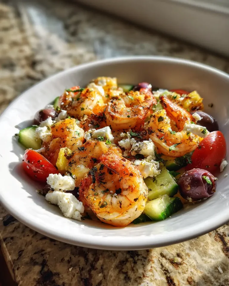 Savor the Sunshine with a Mediterranean Shrimp Bowl Delight - Featured Image