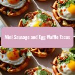Bite-Sized Brunch Bliss: Mini Sausage and Egg Waffle Tacos