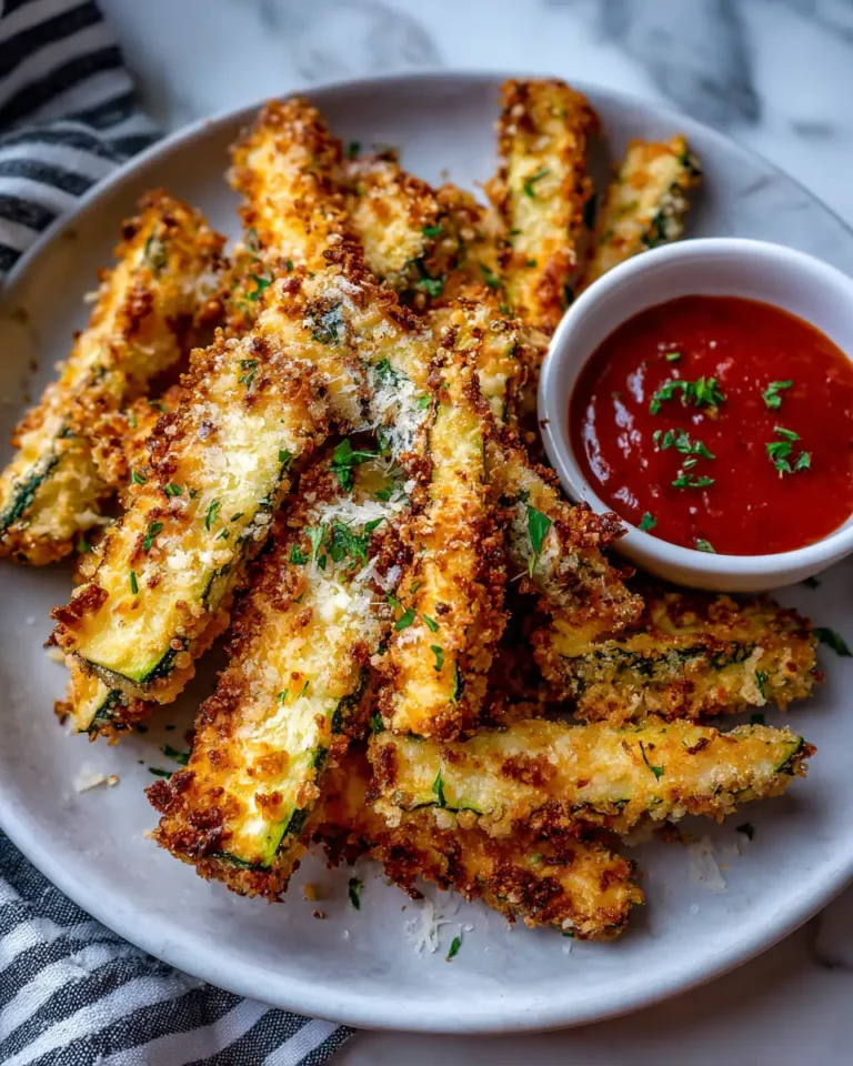 Crispy Delight: Parmesan Crusted Zucchini Fries to Satisfy Your Snack Cravings - Featured Image