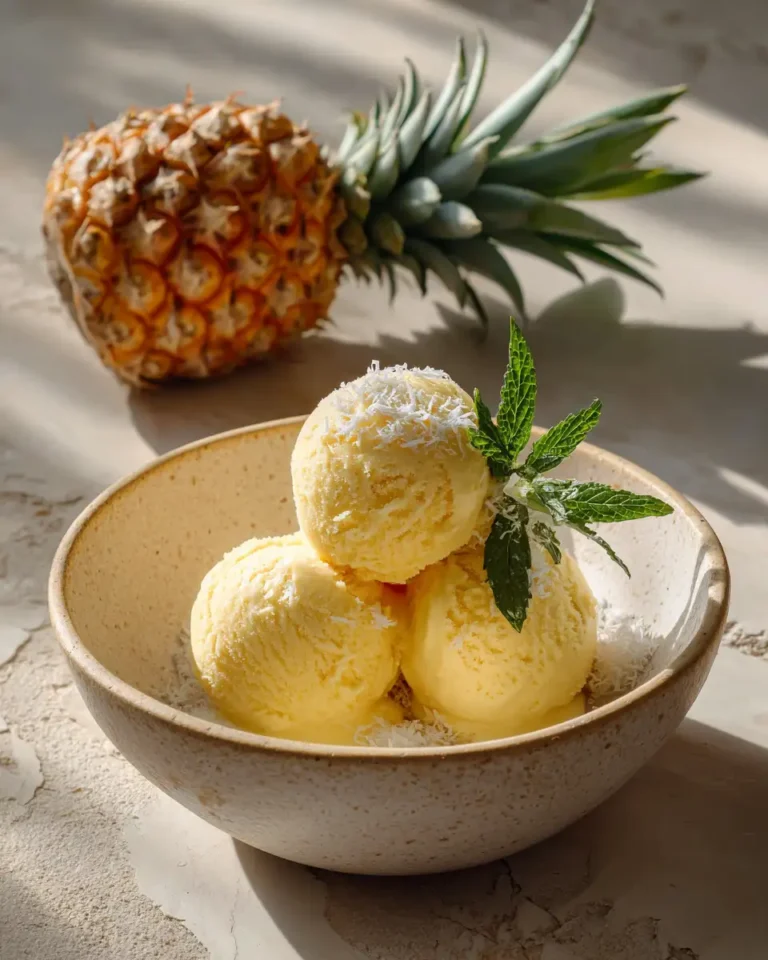 Tropical Bliss: Dive into Pineapple Coconut Sorbet - Featured Image