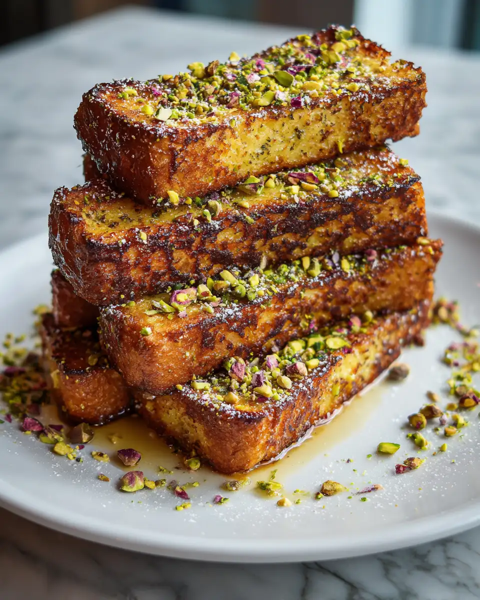 Final dish - Perfectly Crunchy Pistachio French Toast Sticks Recipe