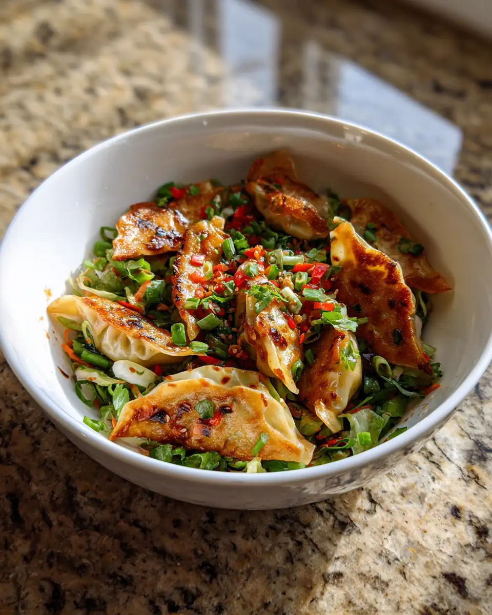 Final dish - Potsticker Salad: A Fusion Feast for Your Taste Buds