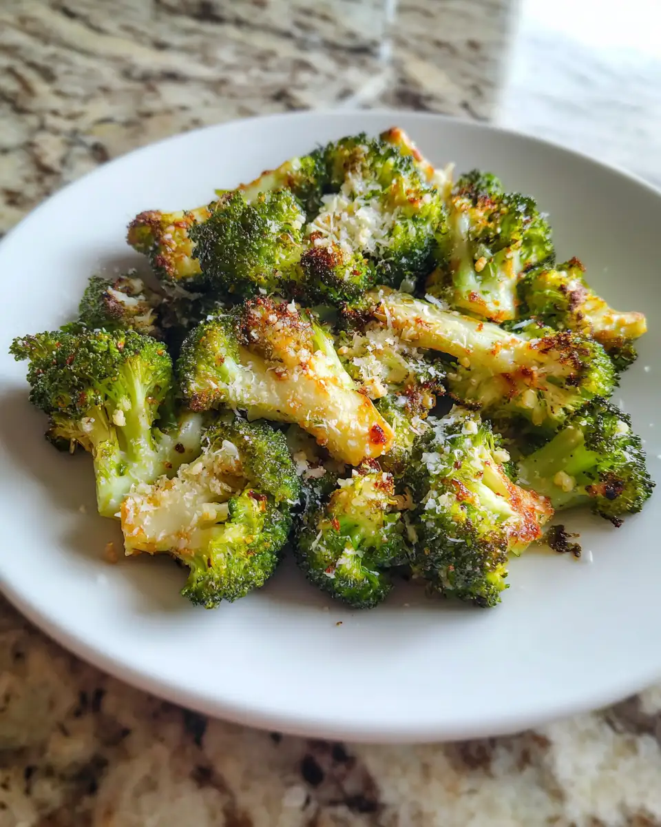 Final dish - Irresistibly Crispy: Roasted Garlic Parmesan Broccoli Magic