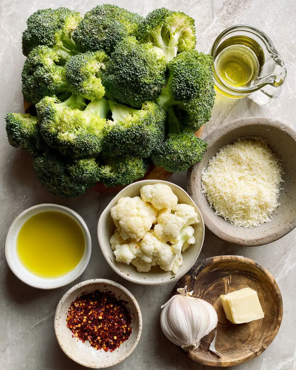 Ingredients for Irresistibly Crispy: Roasted Garlic Parmesan Broccoli Magic