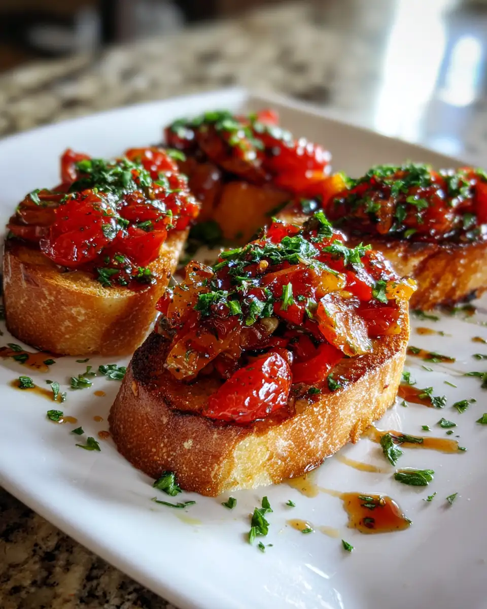 Savor the Flavor: Roasted Garlic Tomato Bruschetta Bliss 6 Final dish - Savor the Flavor: Roasted Garlic Tomato Bruschetta Bliss