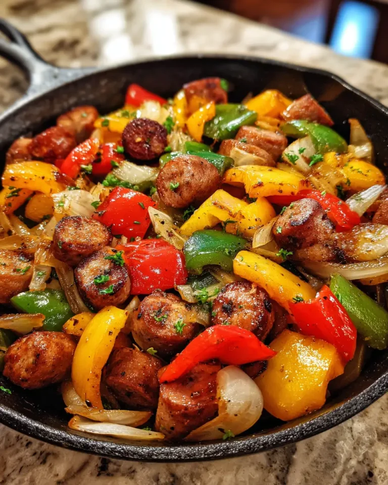 Sizzle and Spice: Sausage and Veggies Skillet with Bell Peppers Delight - Featured Image