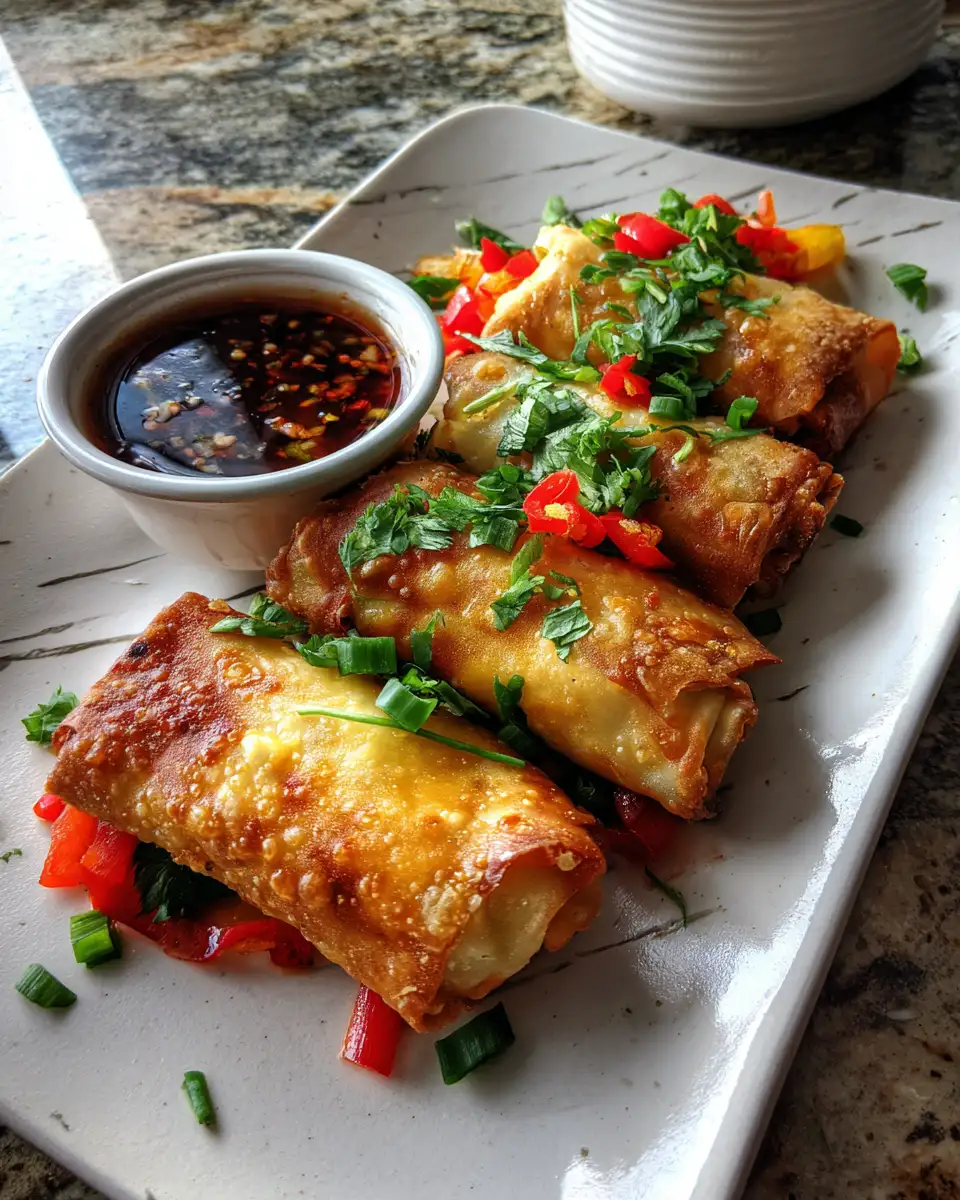 Final dish - Sizzling Southwest Egg Rolls: A Flavor Fiesta in Every Bite