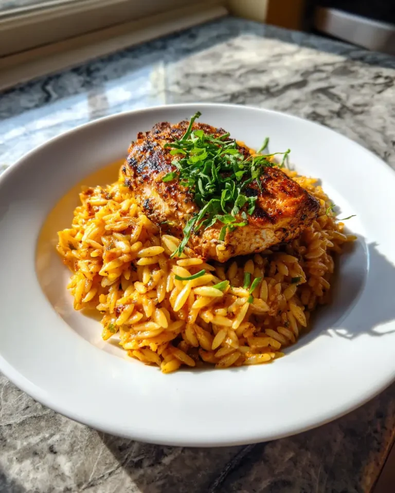 Savor the Heat: Spicy Cajun Chicken Orzo Delight - Featured Image
