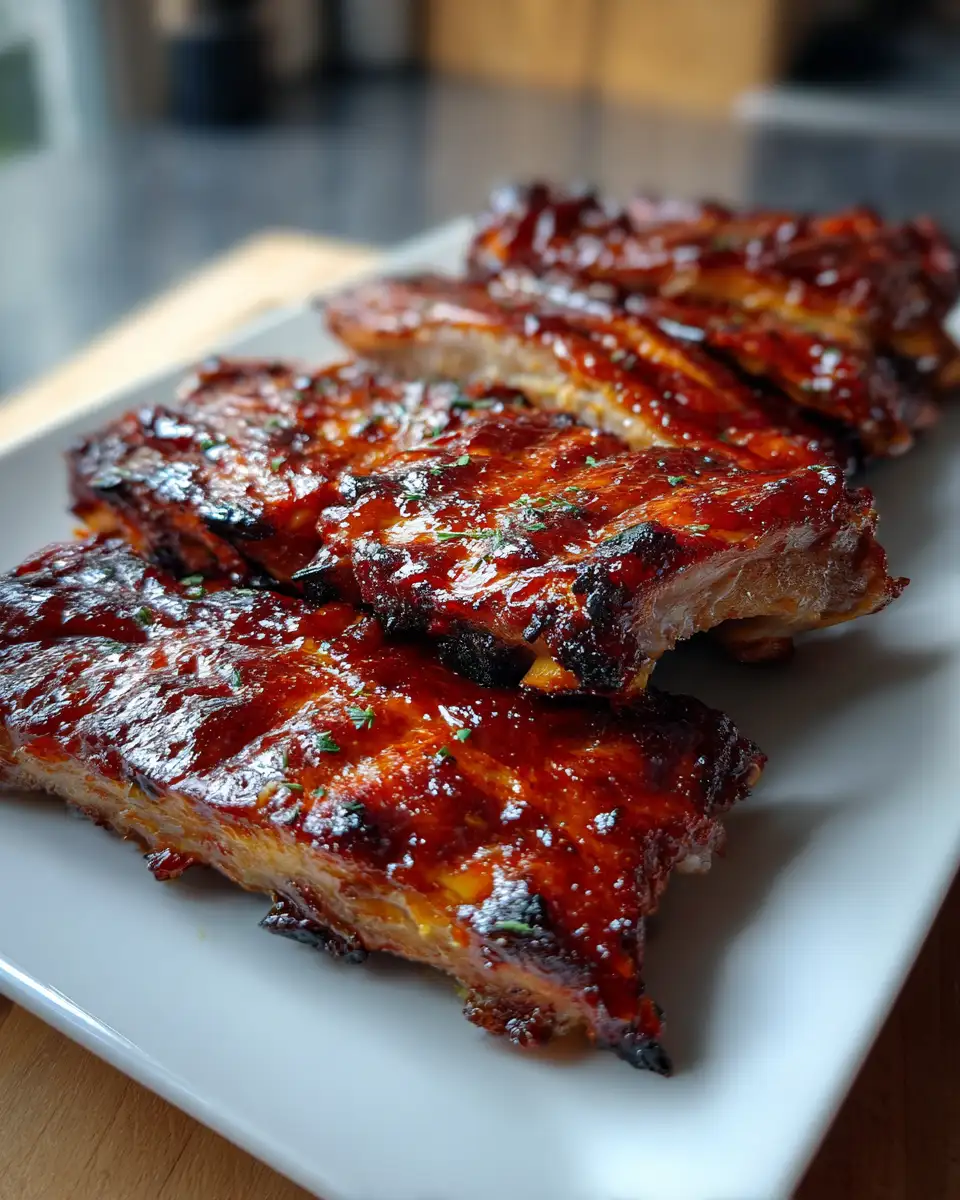Irresistibly Sticky BBQ Pork Ribs: A Finger-Licking Feast 6 Final dish - Irresistibly Sticky BBQ Pork Ribs: A Finger-Licking Feast