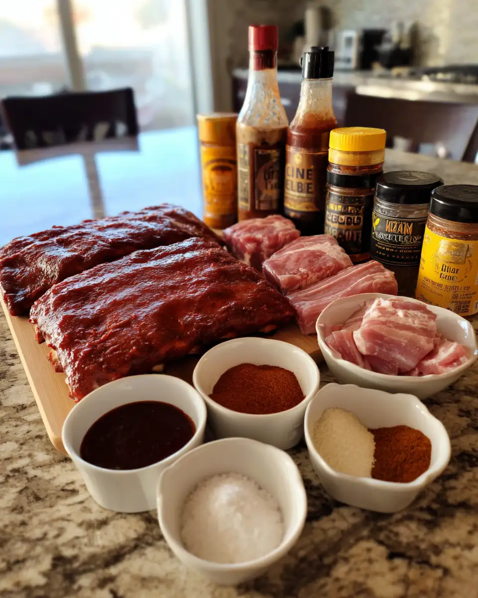 Irresistibly Sticky BBQ Pork Ribs: A Finger-Licking Feast 4 Ingredients for Irresistibly Sticky BBQ Pork Ribs: A Finger-Licking Feast