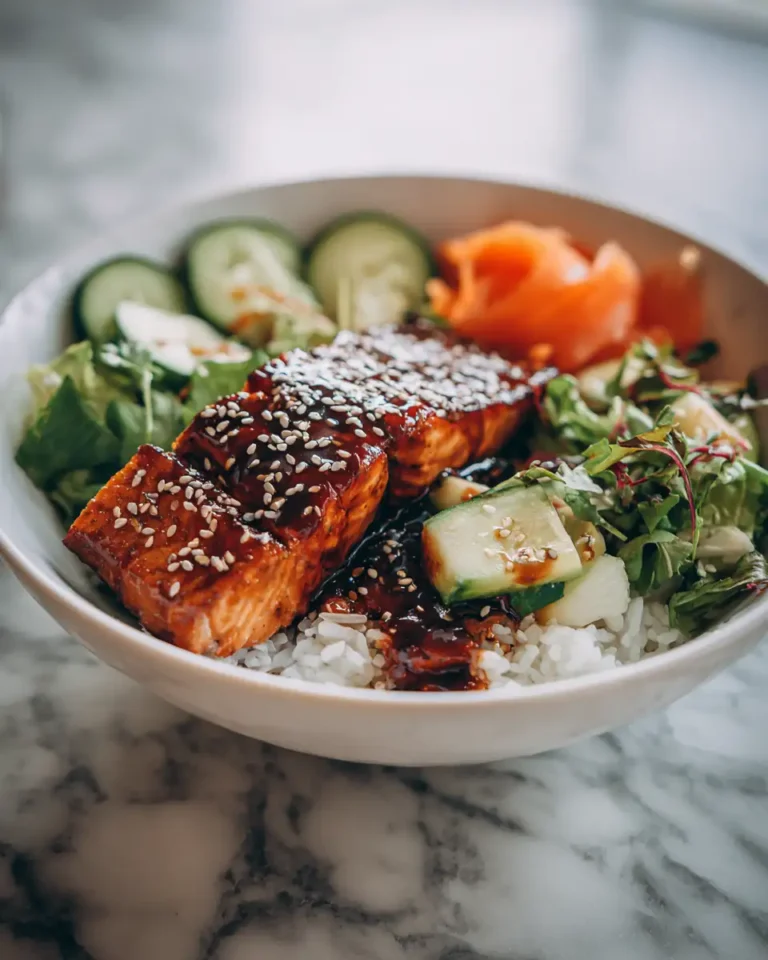 Savor the Flavor: Irresistible Sticky Teriyaki Salmon Bowl Delight - Featured Image