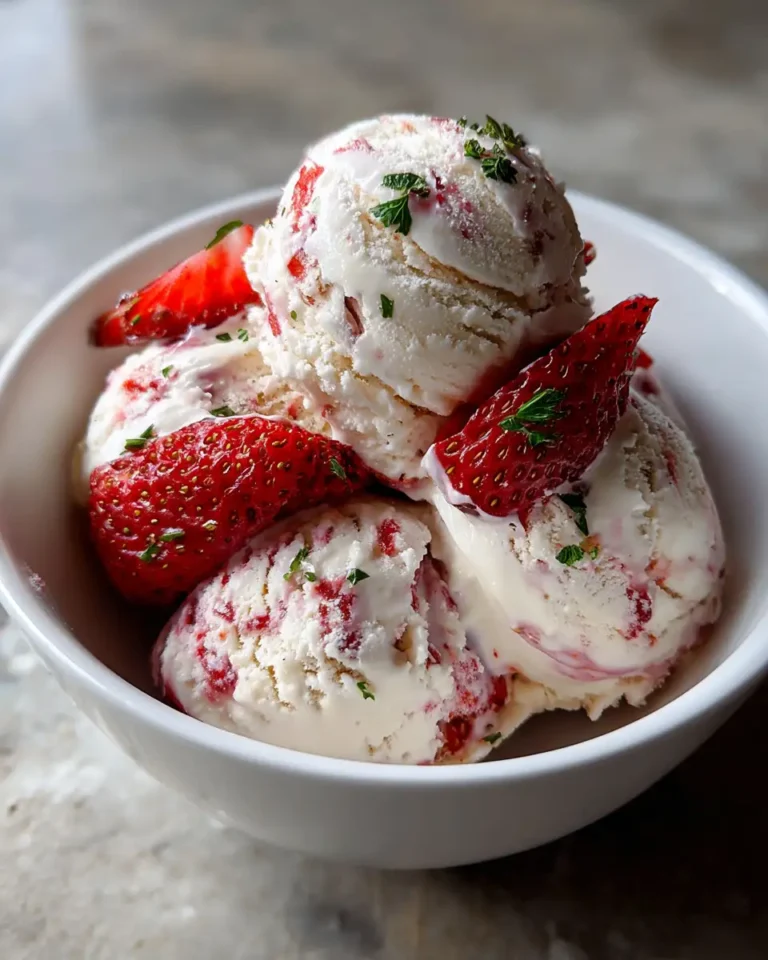 Indulge in Summer Bliss with Homemade Strawberries and Cream Ice Cream - Featured Image