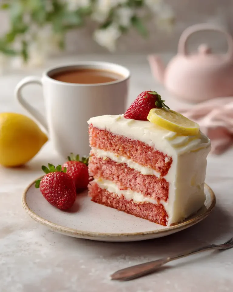 Sweet & Zesty Delight: The Ultimate Strawberry Lemonade Cake Recipe - Featured Image