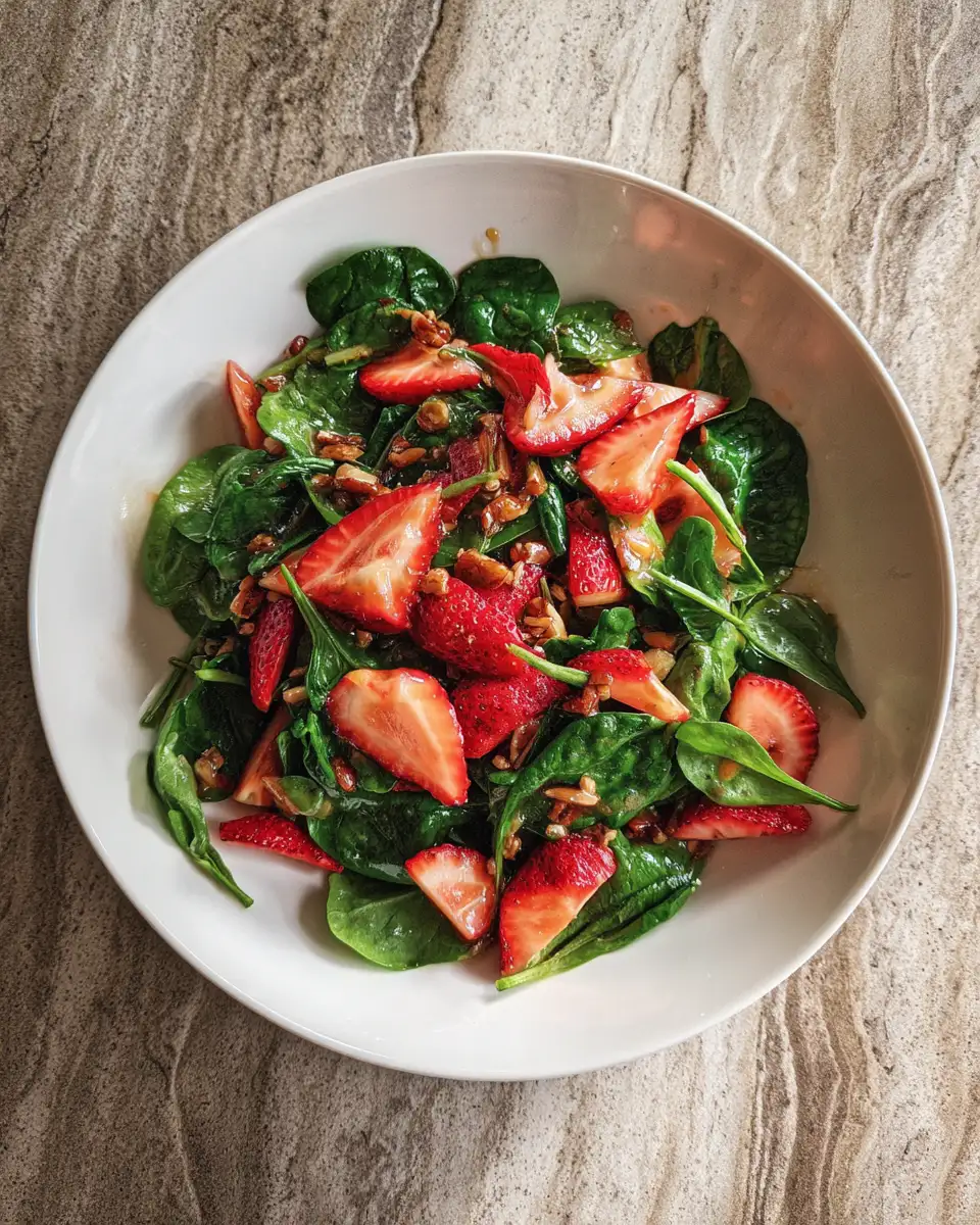 Final dish - Sweet and Savory Delight Strawberry Spinach Salad Sensation