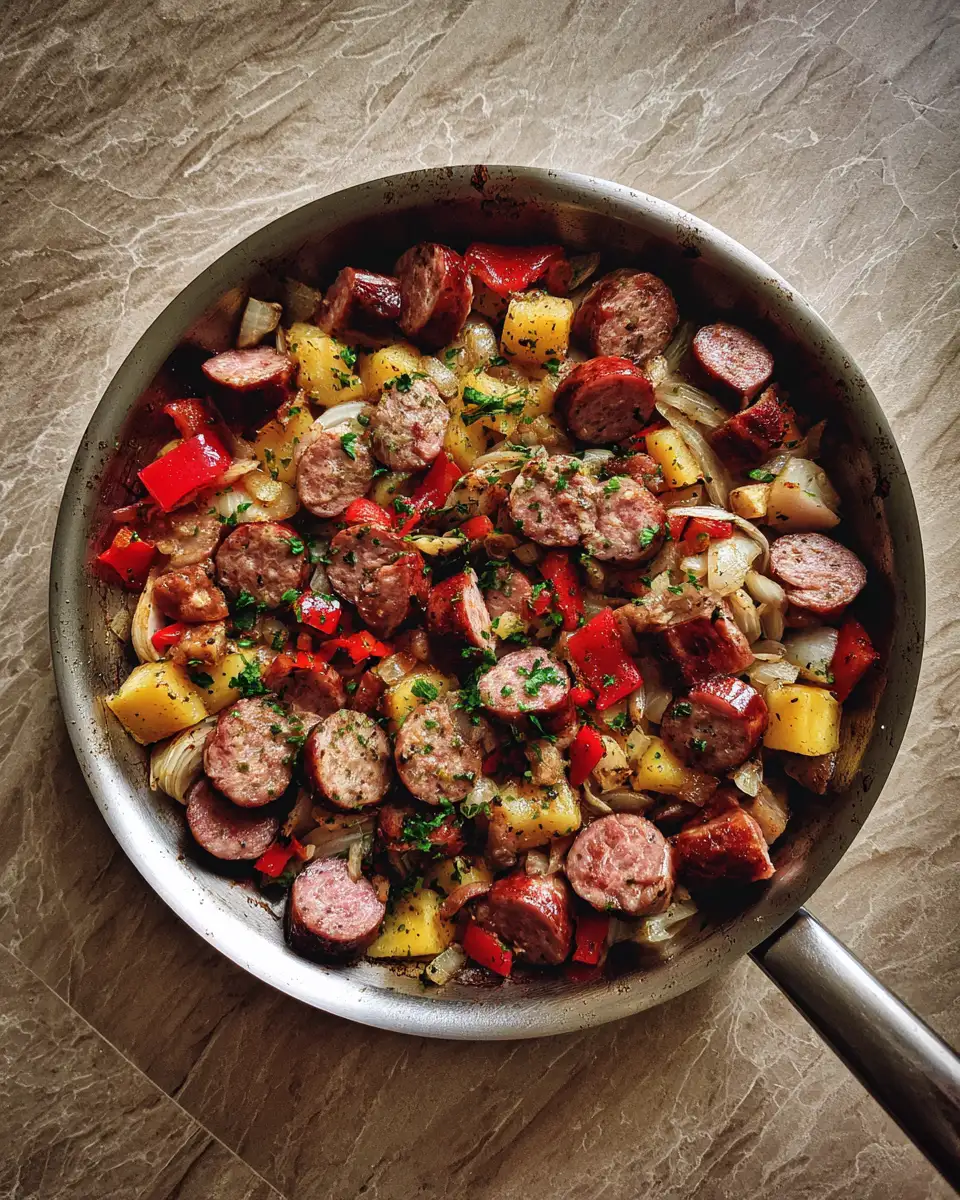Savor the Season with a Sizzling Summer Sausage Skillet 6 Final dish - Savor the Season with a Sizzling Summer Sausage Skillet