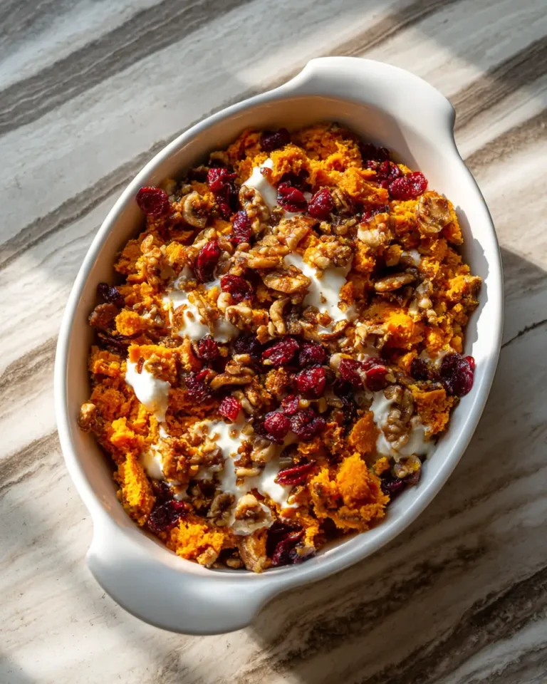 Sweet Potato Casserole with Cranberries: A Festive Twist on a Classic Dish - Featured Image