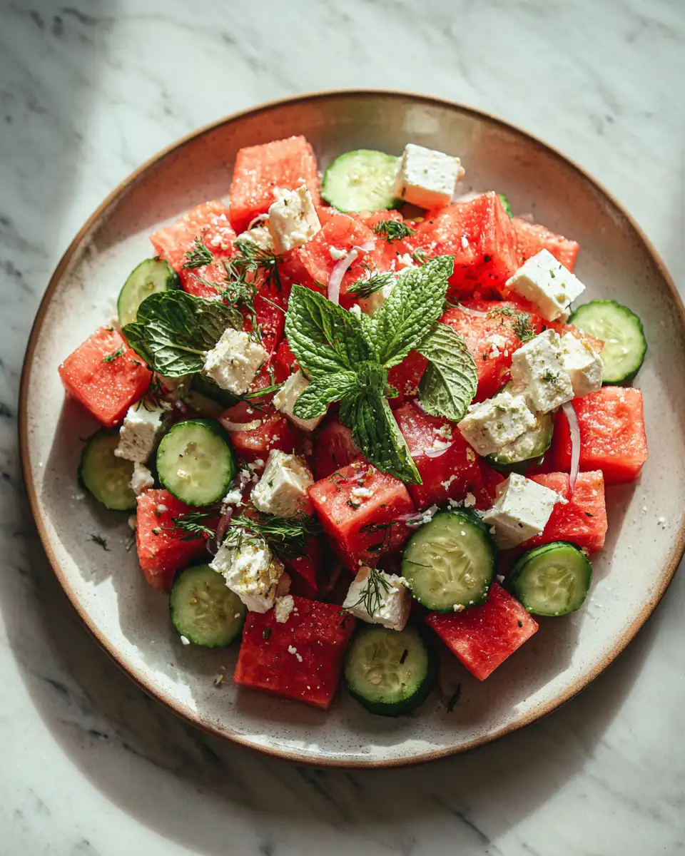 Final dish - Refreshing Summer Delight: Watermelon Feta Salad