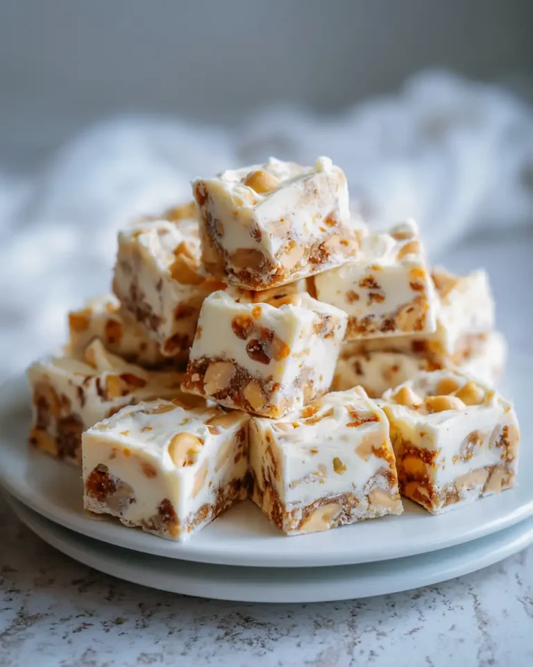 Decadent White Chocolate Peanut Marshmallow Fudge Delight - Featured Image