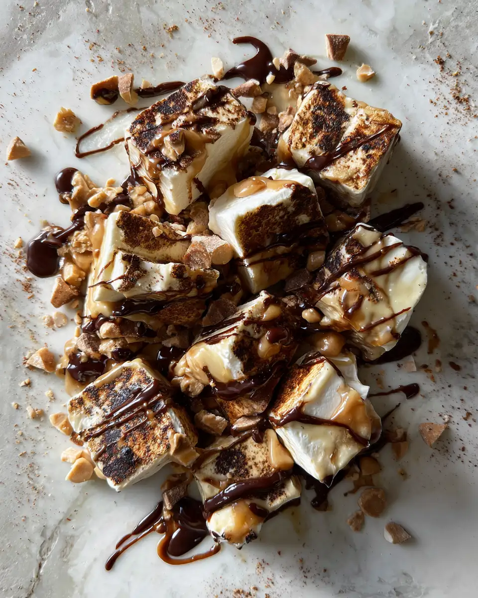 Decadent White Chocolate Peanut Marshmallow Fudge Delight 6 Final dish - Decadent White Chocolate Peanut Marshmallow Fudge Delight