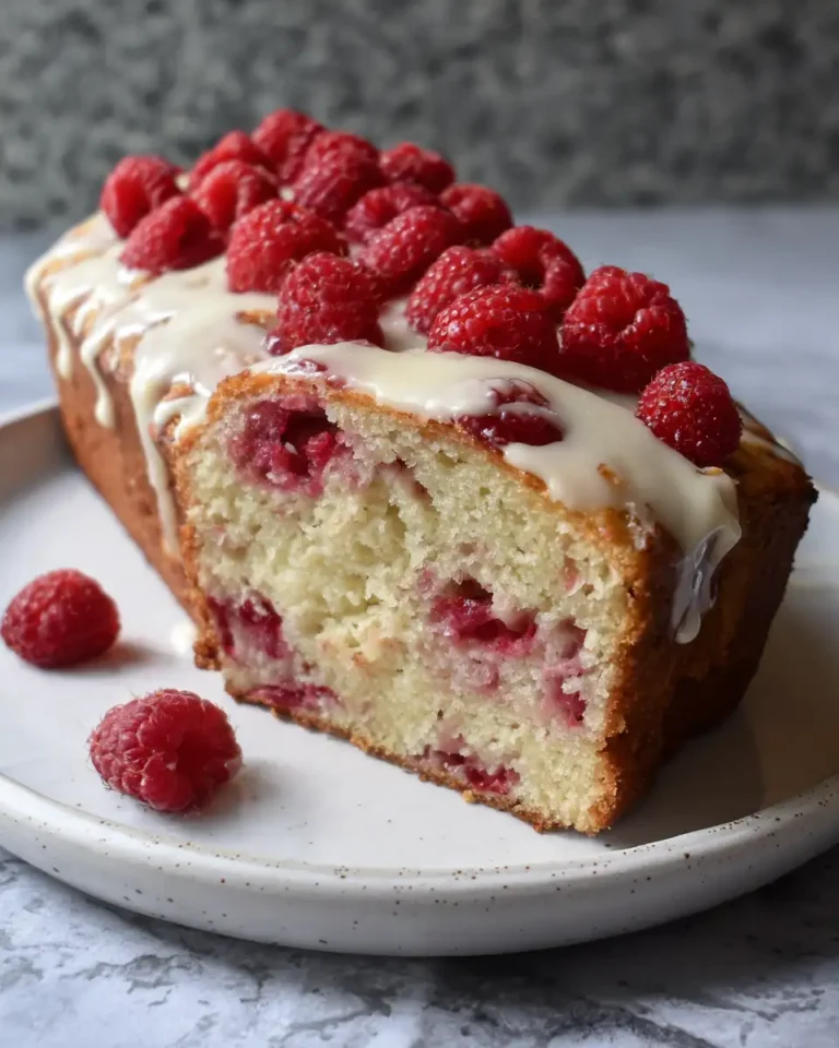 Irresistible Indulgence: White Chocolate Raspberry Loaf Cake Delight - Featured Image