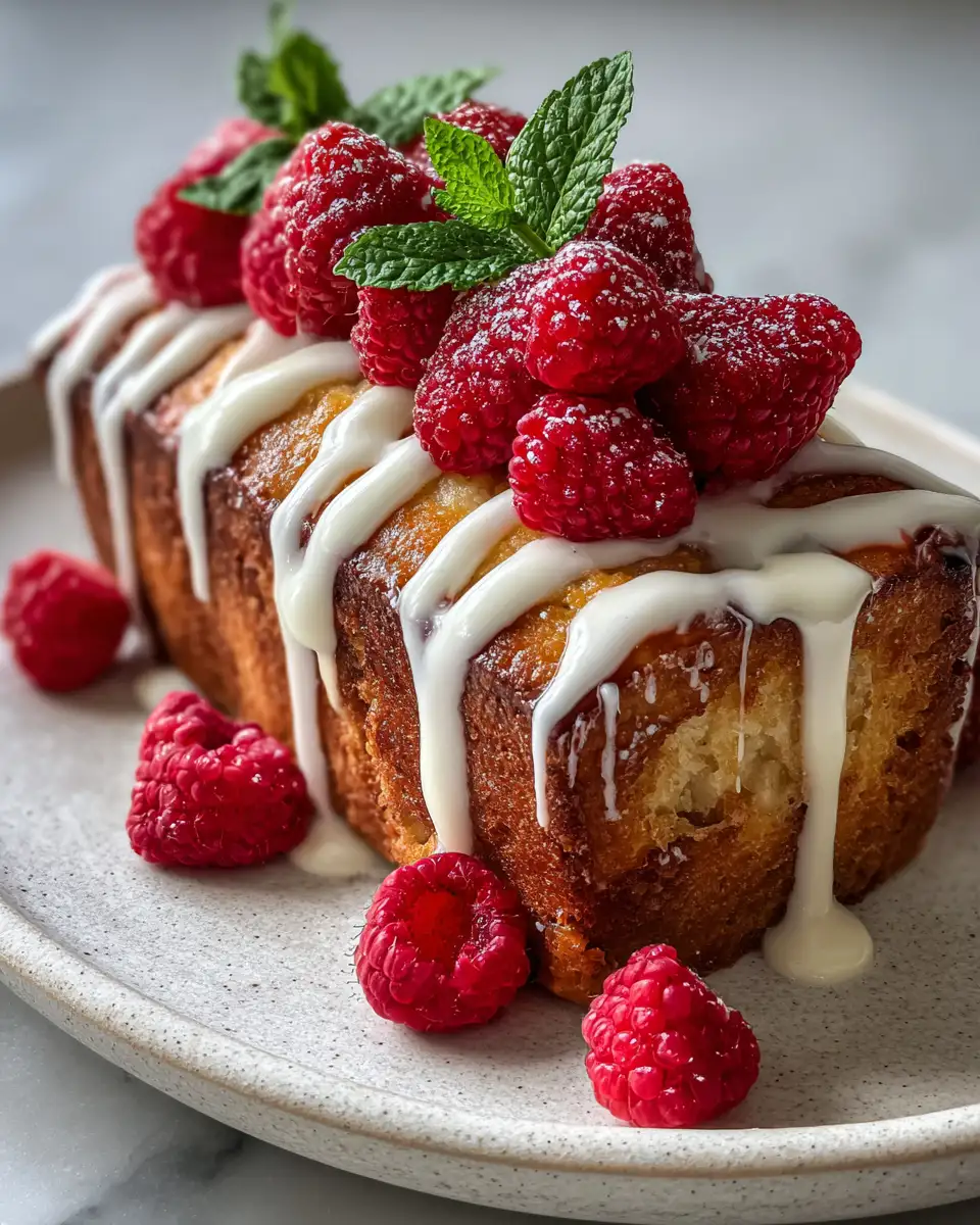 Final dish - Irresistible Indulgence: White Chocolate Raspberry Loaf Cake Delight