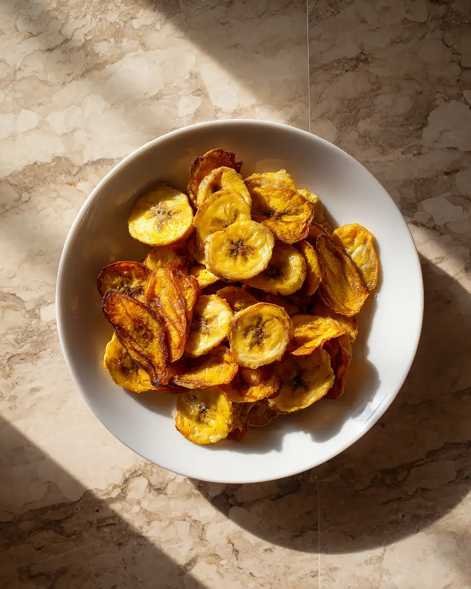 Final dish - Crispy Delight: Transform Bananas into Irresistible Air Fryer Chips