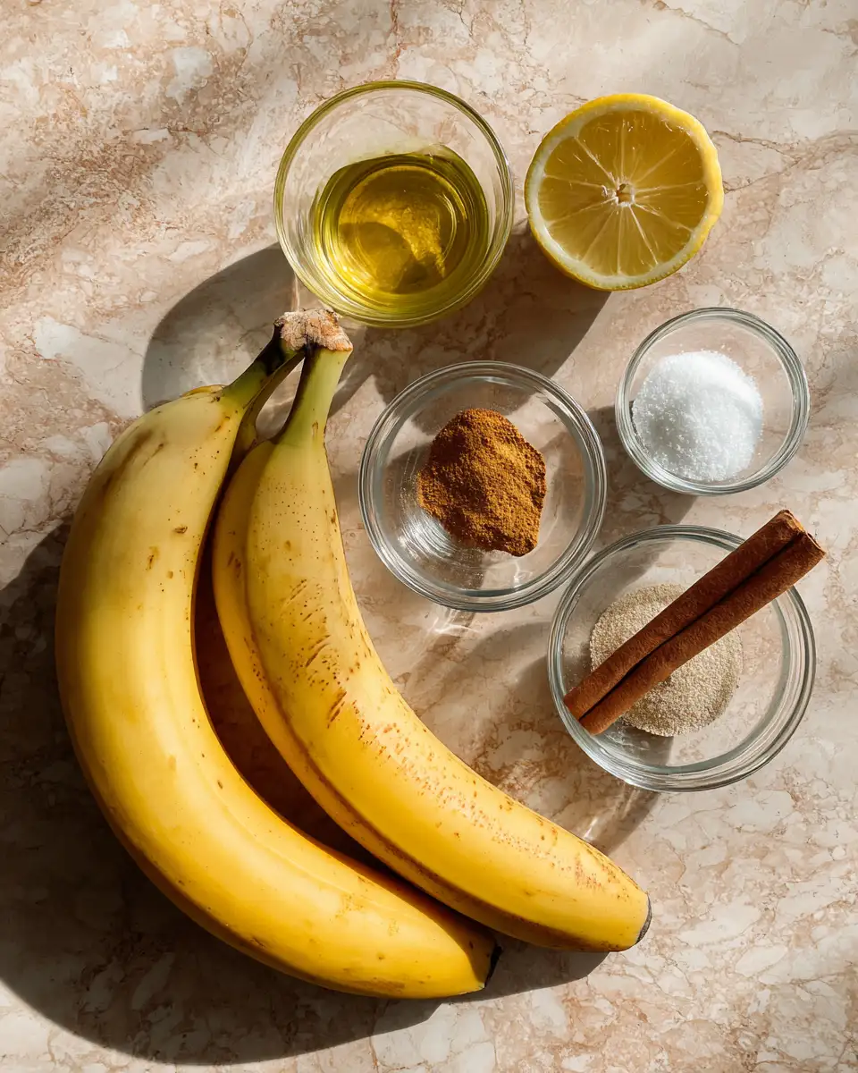 Ingredients for Crispy Delight: Transform Bananas into Irresistible Air Fryer Chips