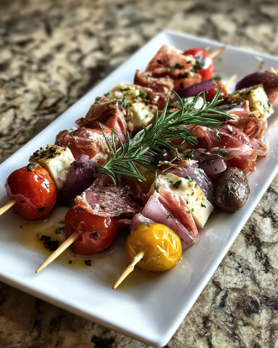 Final dish - Antipasto Skewers: A Flavorful Twist on Classic Appetizers