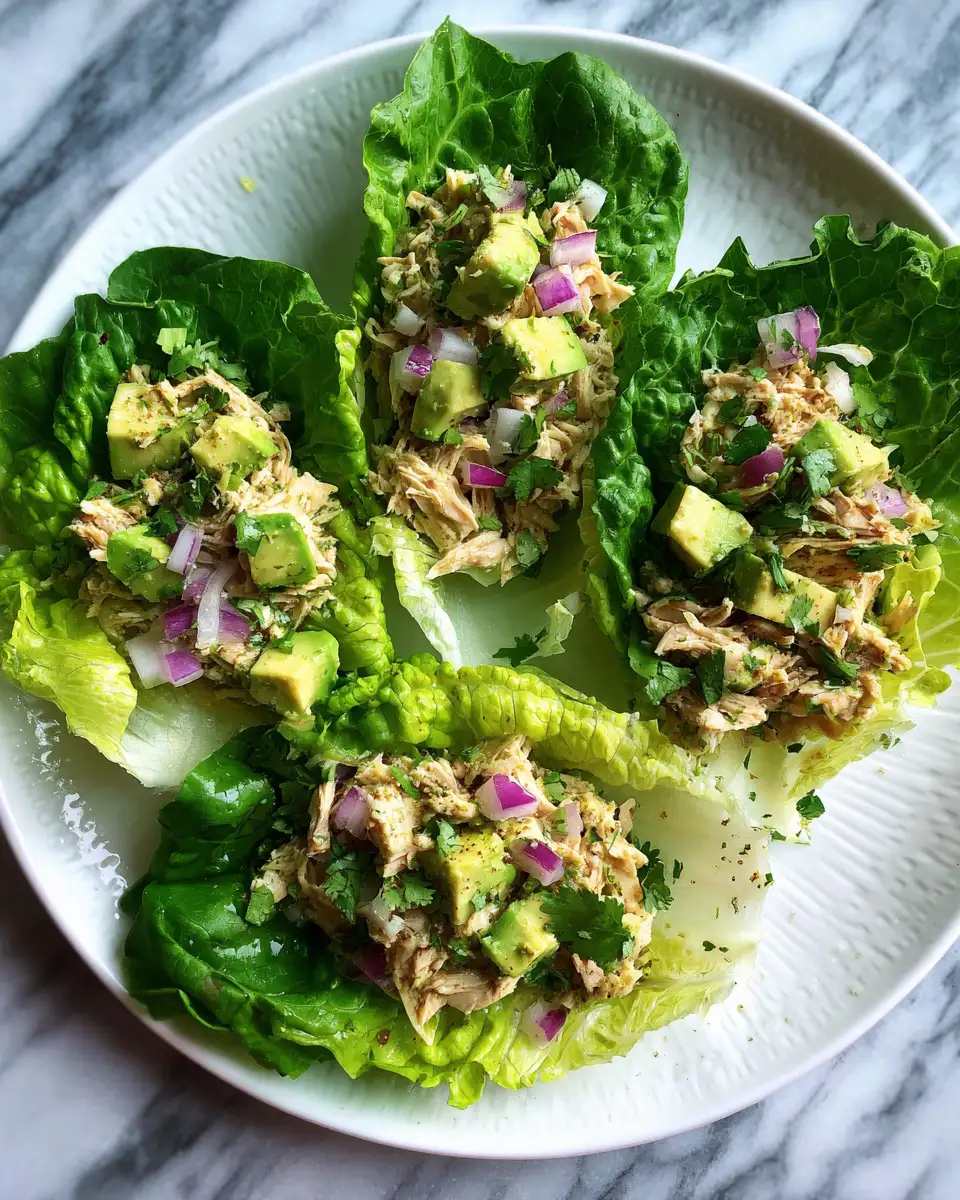Ingredients for Sail into Flavor Paradise with Avocado Chicken Salad Lettuce Boats