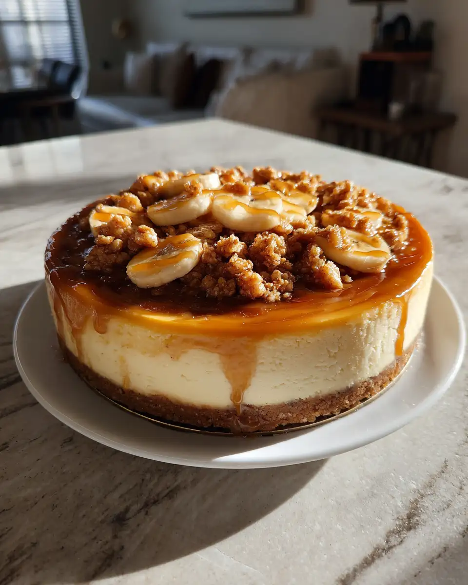 Final dish - Banana Pudding Crunch Cheesecake: The Ultimate Dessert Fusion