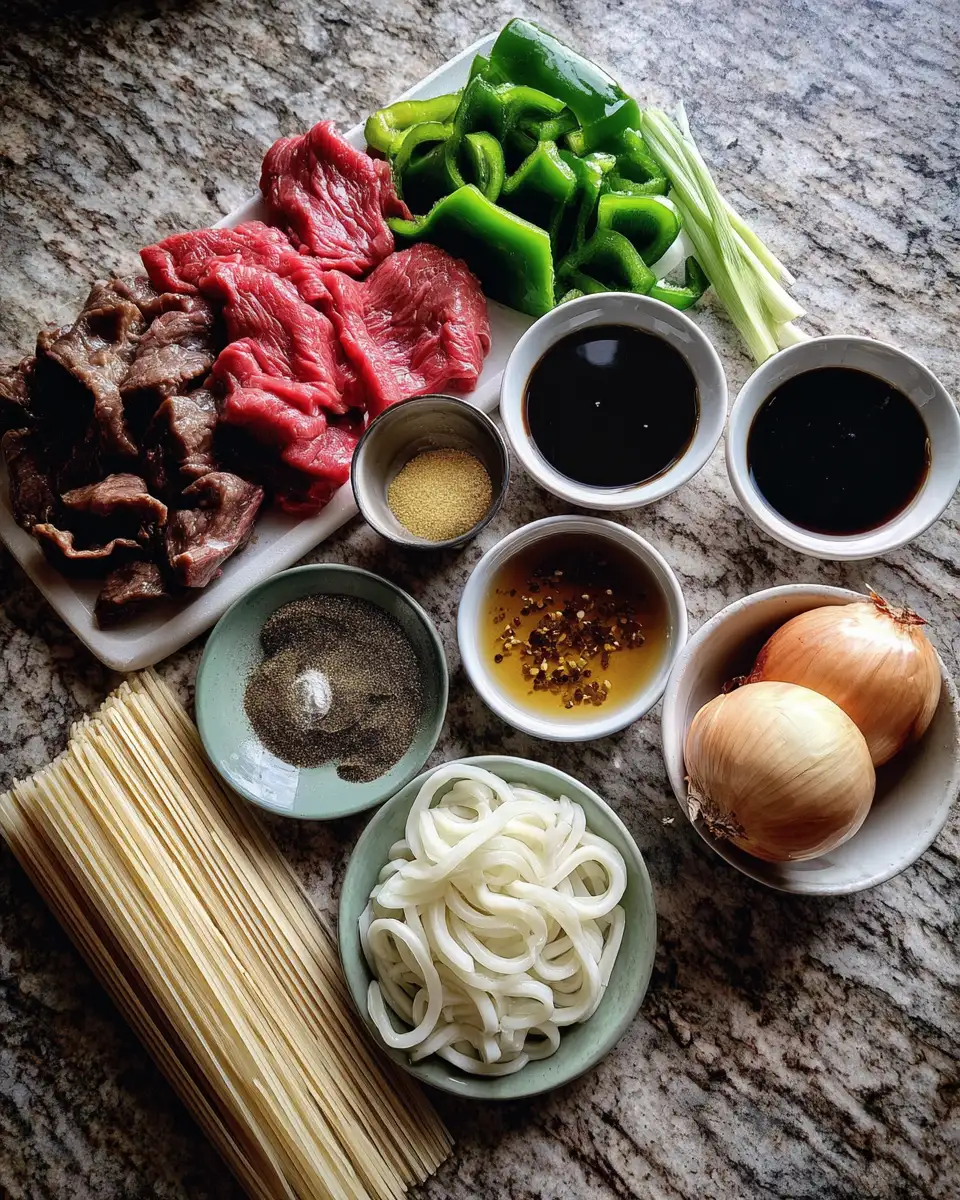 Sizzling Sensations: Discover the Bold Flavors of Beef Black Pepper Udon 4 Ingredients for Sizzling Sensations: Discover the Bold Flavors of Beef Black Pepper Udon
