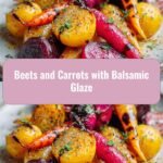 Colorful Harmony: Beets and Carrots with Balsamic Glaze Delight