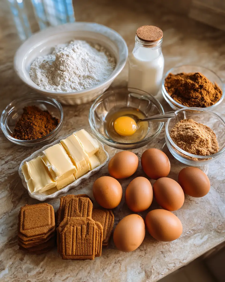 Ingredients for Decadent Delights: Indulge in Biscoff Cookie Butter Brownies