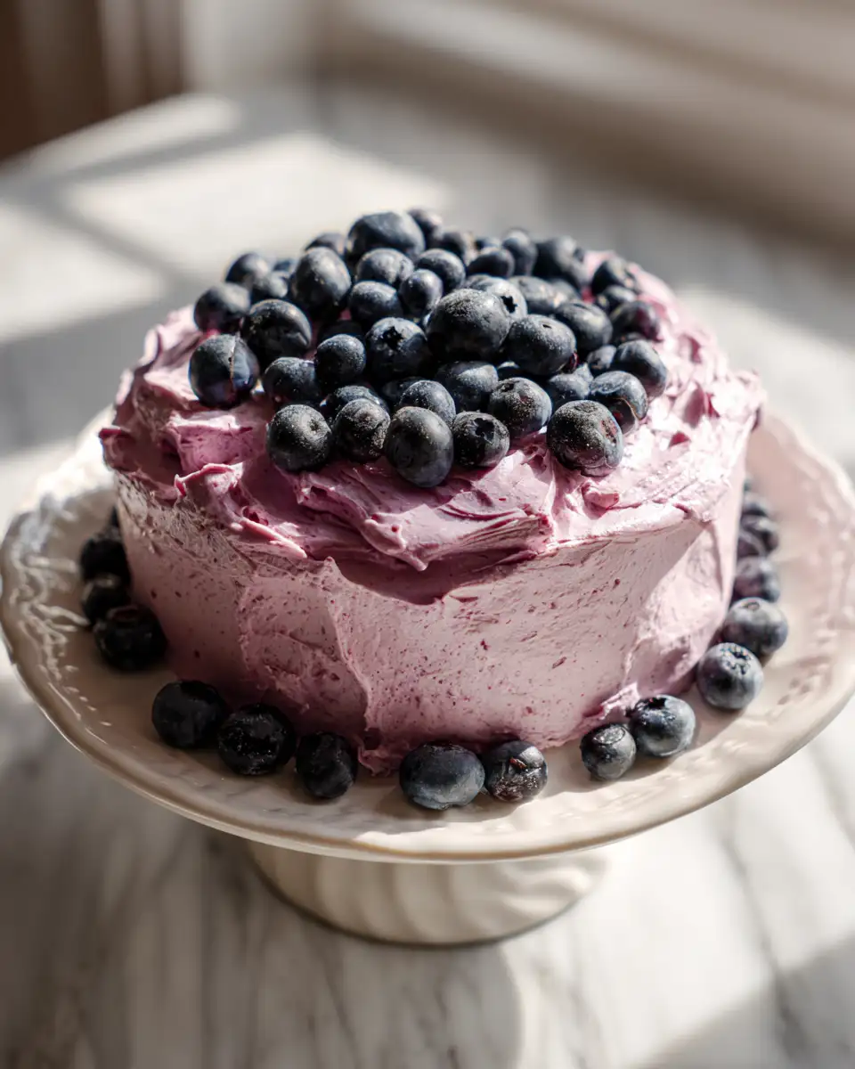 Heavenly Blueberry Cream Cheese Frosting: Your New Favorite Dessert Topper 6 Final dish - Heavenly Blueberry Cream Cheese Frosting: Your New Favorite Dessert Topper