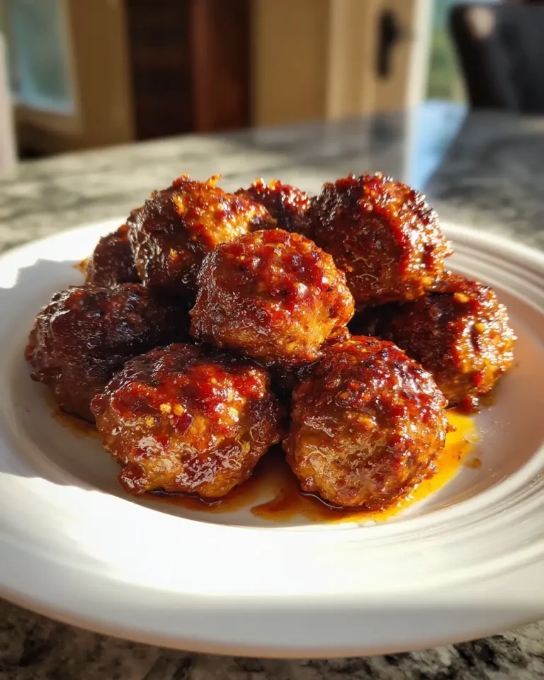 Sizzling Bourbon BBQ Bacon Cheeseburger Meatballs That Will Rock Your Grill - Featured Image