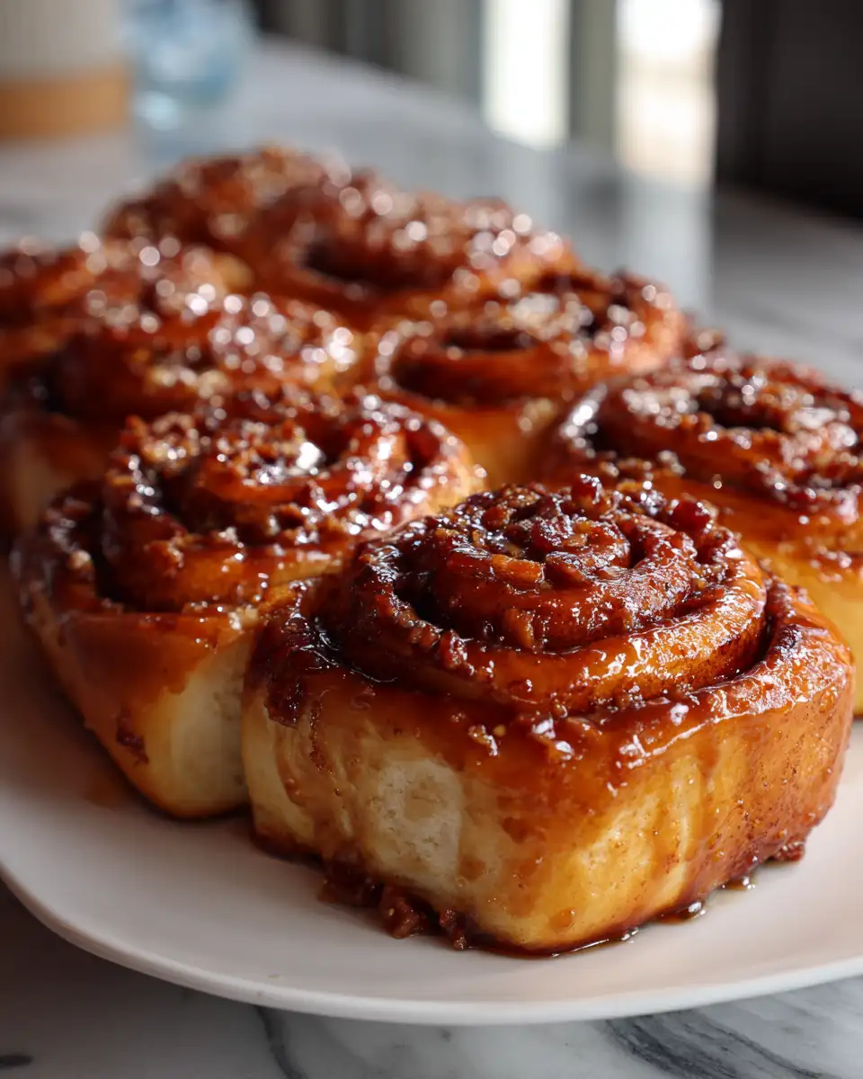 Final dish - Irresistible Bourbon Maple Bacon Cinnamon Rolls: A Sweet and Savory Delight