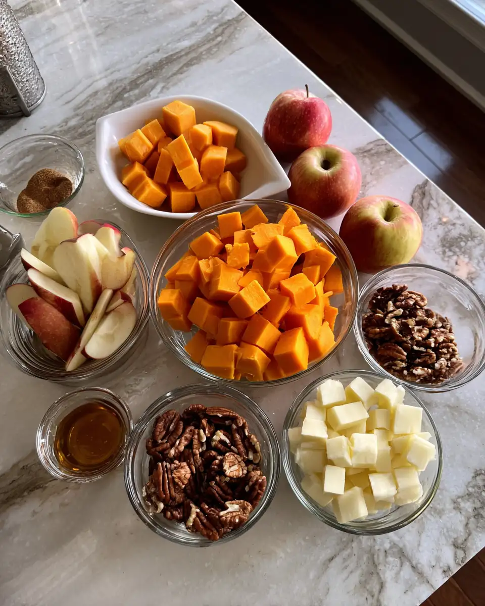 Harvest Delight: Savor the Season with Butternut Squash Apple Bake 4 Ingredients for Harvest Delight: Savor the Season with Butternut Squash Apple Bake