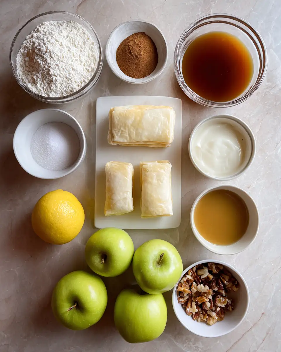 Ingredients for Irresistible Caramel Apple Turnovers to Sweeten Your Day
