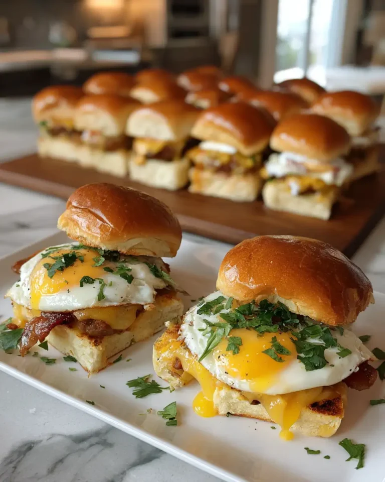 Rise and Dine: Irresistible Cheesy Sausage and Egg Breakfast Sliders - Featured Image