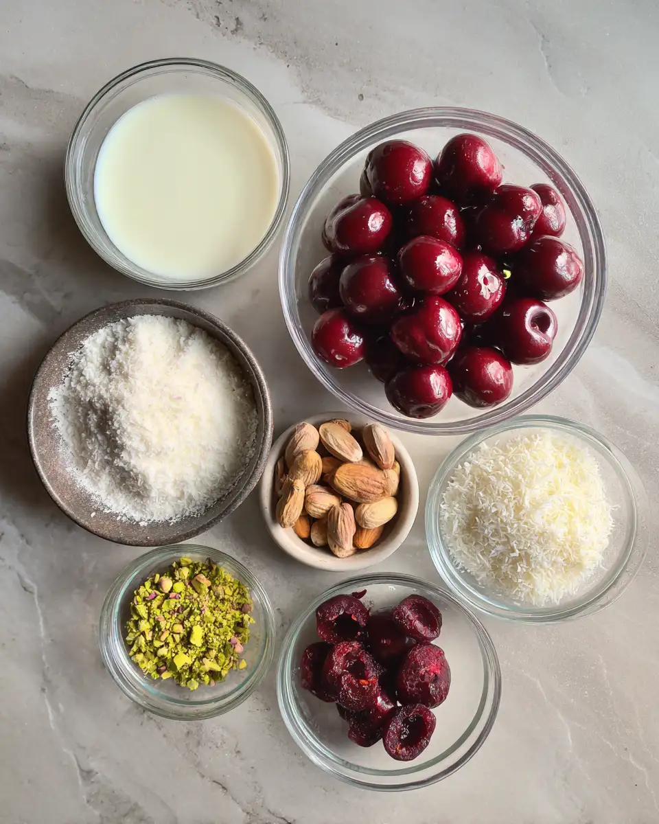 Ingredients for Indulge Your Sweet Tooth: Cherry Muhallebi Delight for Dessert Lovers