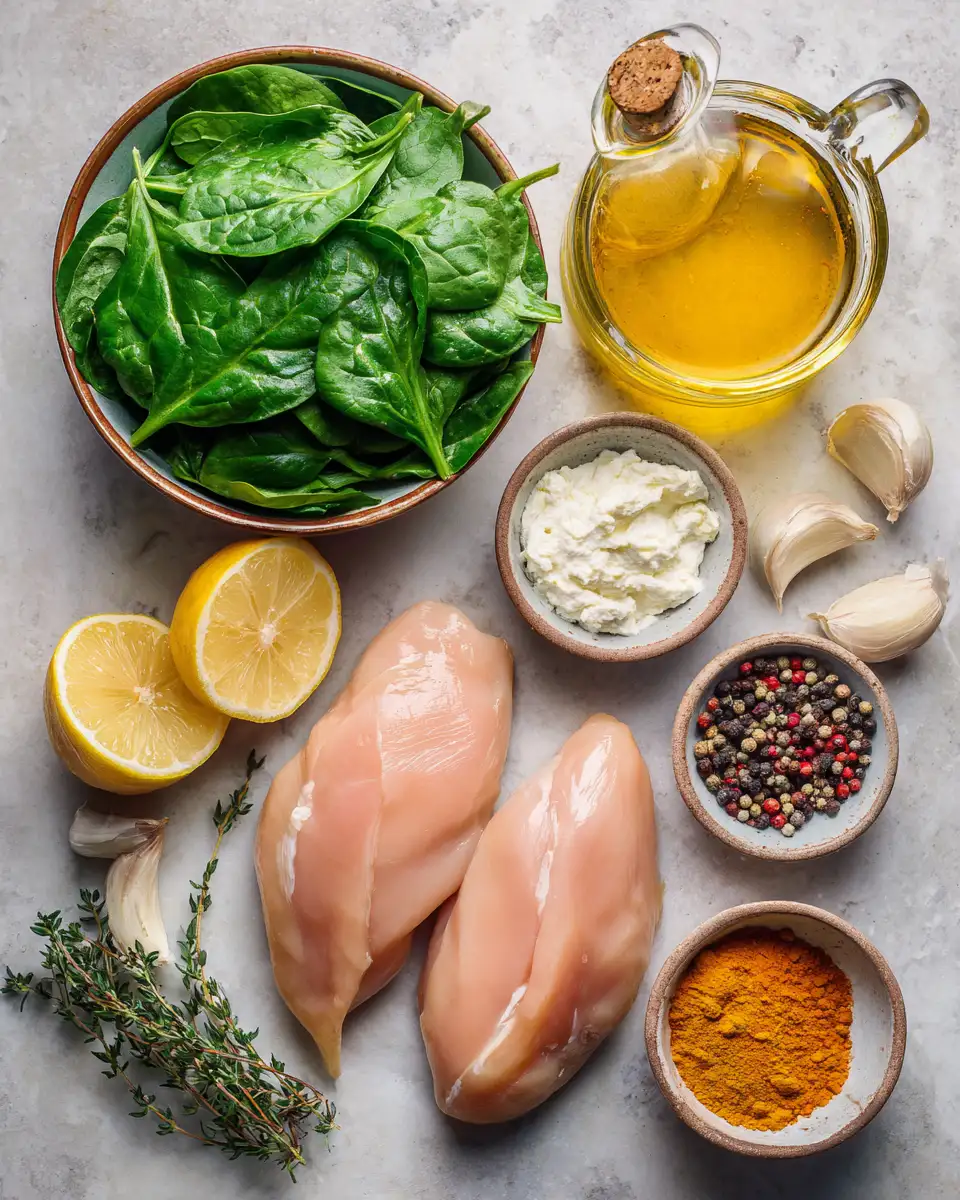 Savor the Flavor: Chicken and Spinach in Creamy Paprika Sauce Delight 4 Ingredients for Savor the Flavor: Chicken and Spinach in Creamy Paprika Sauce Delight