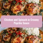 Savor the Flavor: Chicken and Spinach in Creamy Paprika Sauce Delight
